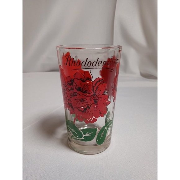 Boscul‎ Wm. S. Scull Company, Inc. Rhododendron Glass 5" Tall - Picture 1 of 6